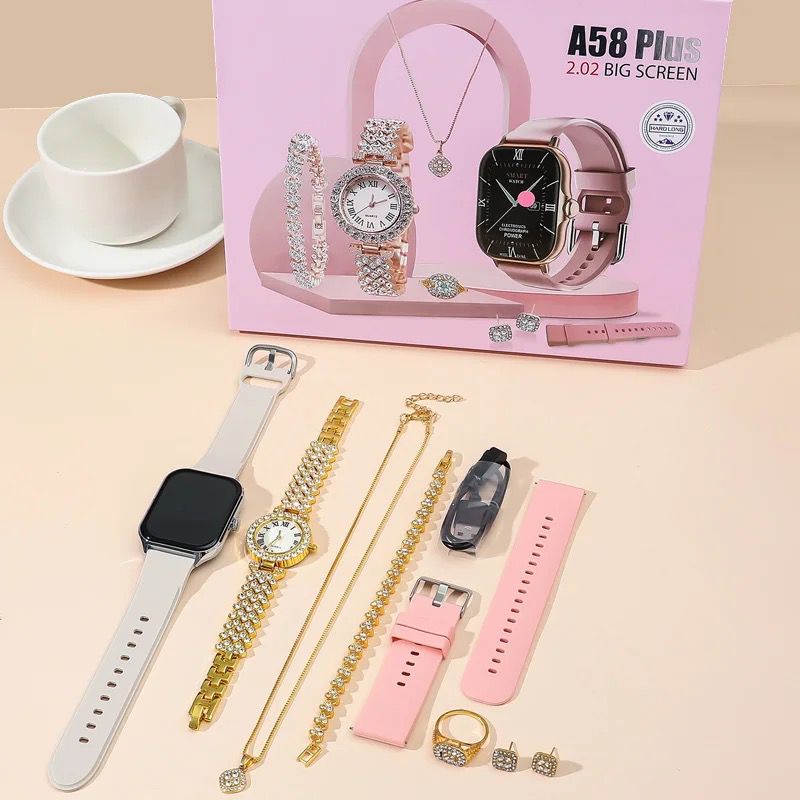SMARTWATCH + KIT FEMENINO A58 PLUS