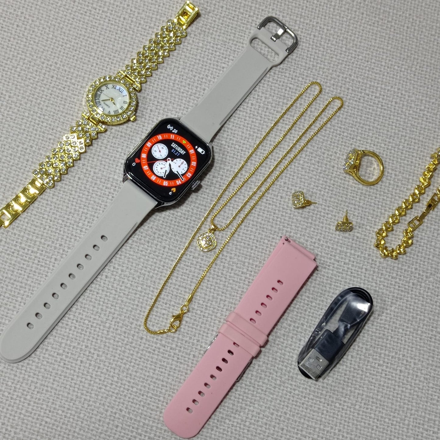SMARTWATCH + KIT FEMENINO A58 PLUS