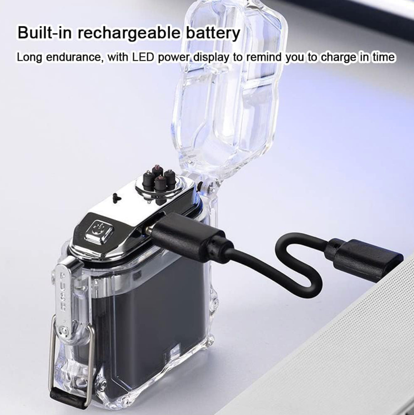 Encendedor Eléctrico - Acuático con Linterna