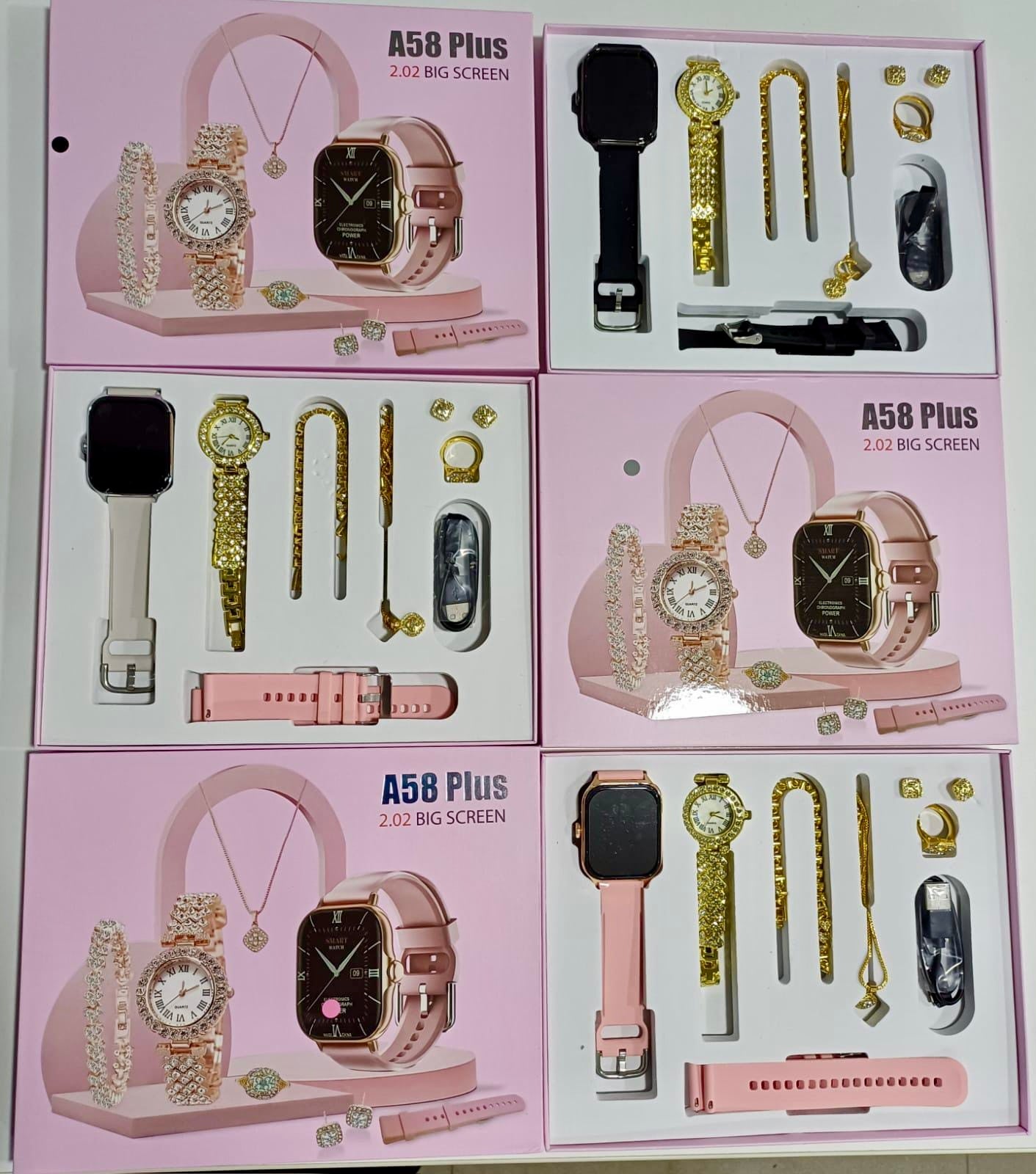 SMARTWATCH + KIT FEMENINO A58 PLUS
